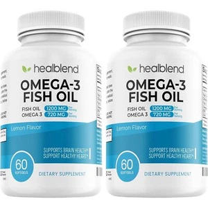 Omega 3 Fish Oil Capsule Support Nervous System Heart Health Cognitive Function - Picture 1 of 10