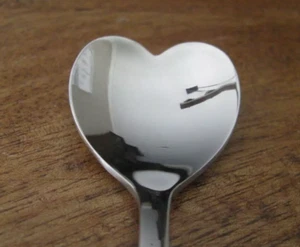 6 Alessi for Delta Airlines Heart Shaped Coffee Tea Ice Cream Demitasse Spoons - Picture 1 of 5
