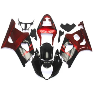 Red Black Fairing Kit For Suzuki GSXR1000 K3 2003 2004 ABS Plastic Bodywork Cowl - Picture 1 of 8