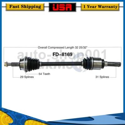 Eje trasero derecho CV eje articulado para Mercury Mountaineer 2003 2002 Foto 1 de 2