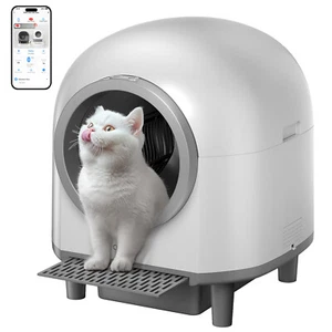 CATCOOL Kitty Litter Box Self Cleaning 100+10L Automatic Cat Litter Box Wifi APP - Picture 1 of 10