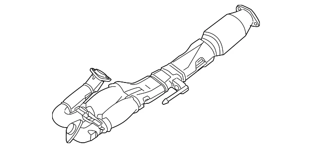 Nissan Máxima 2010-2014 genuino - tubo delantero 20020-ZX80A Foto 1 de 2