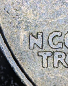 1994-P 25c Quarter MAJOR Strike Through Grease Error "N God We Trust" Missing I - Picture 1 of 9
