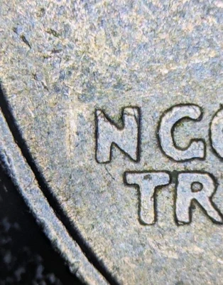 1994-P 25c Quarter MAJOR Strike Through Grease Error "N God We Trust" Missing I - Image 1 of 4