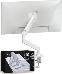Ressort à gaz VESA pour support de bureau à bras simple moniteur pour pince et œillet 13" à 34" - Photo 1/6