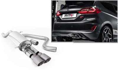 Milltek Auspuffanlage Ford Fiesta ST MK8, Bj. ab 2018, 1.5l, 2x90mm Titanium - Bild 1 von 4