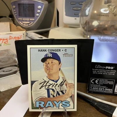 2016 Topps Heritage High Number #501 Hank Conger Tampa Bay Rays - Image 1 of 2