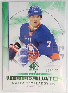 Reloj Maxim Tsyplakov Future 2024/25 SP Auténtico Verde #/199 New York Islanders - Imagen 1 de 1