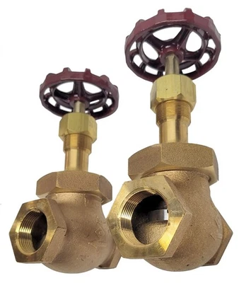 Lot 2x Crane 14-1/2 Bronze Globe Valve 1 1/4" Class 150 Threaded Ends - Image 1 of 4