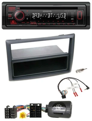 Kenwood Lenkrad CD USB Bluetooth DAB Autoradio für Renault Megane 2007-2008 schw - Bild 1 von 4