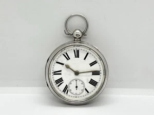 Antique Solid Sterling Silver Fusee Pocket Watch - Lancashire Watch Co. - Picture 1 of 17