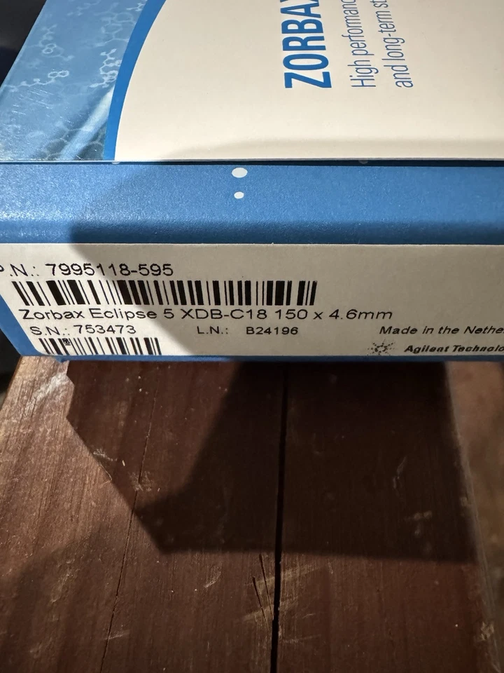 Agilent совершенно новый Zorbax Eclipse 5 XDB-C18, 4,6 x 150 мм, 7995118-595 - Изображение 1 из 1