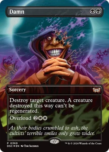 Damn (Borderless) FOIL Duskmourn: House of Horror Commander NM CARD ABUGames - Bild 1 von 1