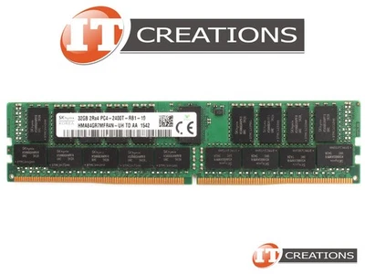 SK HYNIX 32GB PC4-2400T-R DDR4 REGISTERED ECC 2RX4 MEMORY RDIMM HMA84GR7MFR4N-UH - Image 1 of 2