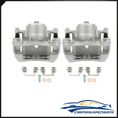 Par de pinzas de freno delanteras con soporte para Chevrolet Malibu 2004-2012 NUEVO Foto 1 de 4