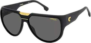 CARRERA FLAGLAB 13 003/IR MATTE BLACK GOLD TRIM WRAP SUNGLASSES - Picture 1 of 14