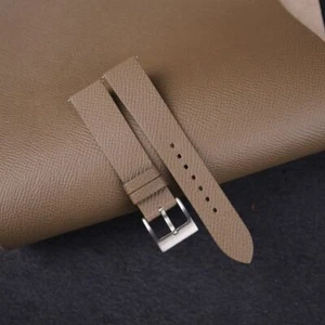 Vintage Kalbsleder taupe Bitterleder Uhrenarmband Band 18 mm 20 mm 22 mm - Bild 1 von 10
