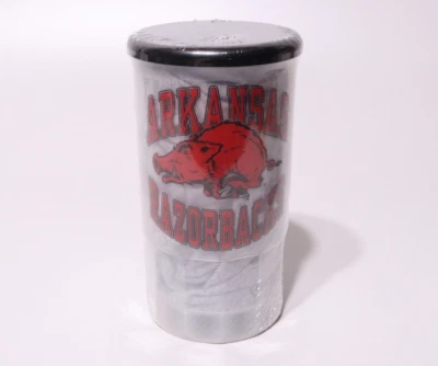 Arkansas Razorbacks Souvenir collector lidded cup mug w/grey t-shirt sz L - New - Image 1 of 4