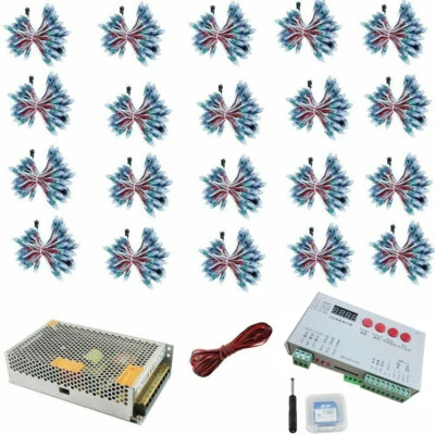 1000 Stück 12mm WS2811 IC Vollfarb-Pixel-LED-Modul Licht DC 5V Eingang IP68 RGB - Bild 1 von 4
