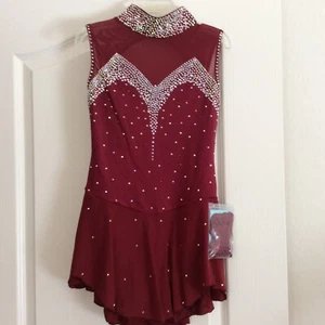 ABSOLUTELY GORGEOUS CUSTOM MADE SKATING DRESS! GIRLS 12-14 MUST SEE!! $499.00+ - Picture 1 of 12