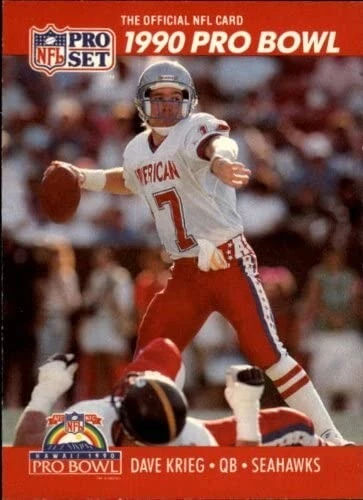 Dave Krieg 1990 Pro Set Pro Bowl Card 349 - Image 1 of 1