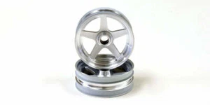 Kyosho Beetle 2014, 2 x FRONT SATIN CHROME WHEELS, FELGEN, (2PCS), SCH003SC B - Bild 1 von 3