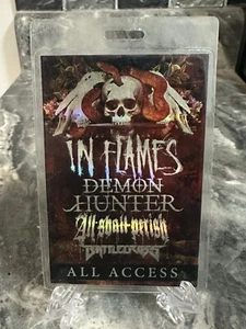 IN FLAMES Demon Hunter - 2013 All Access Backstage Pass Tour Laminate RARE - Picture 1 of 2