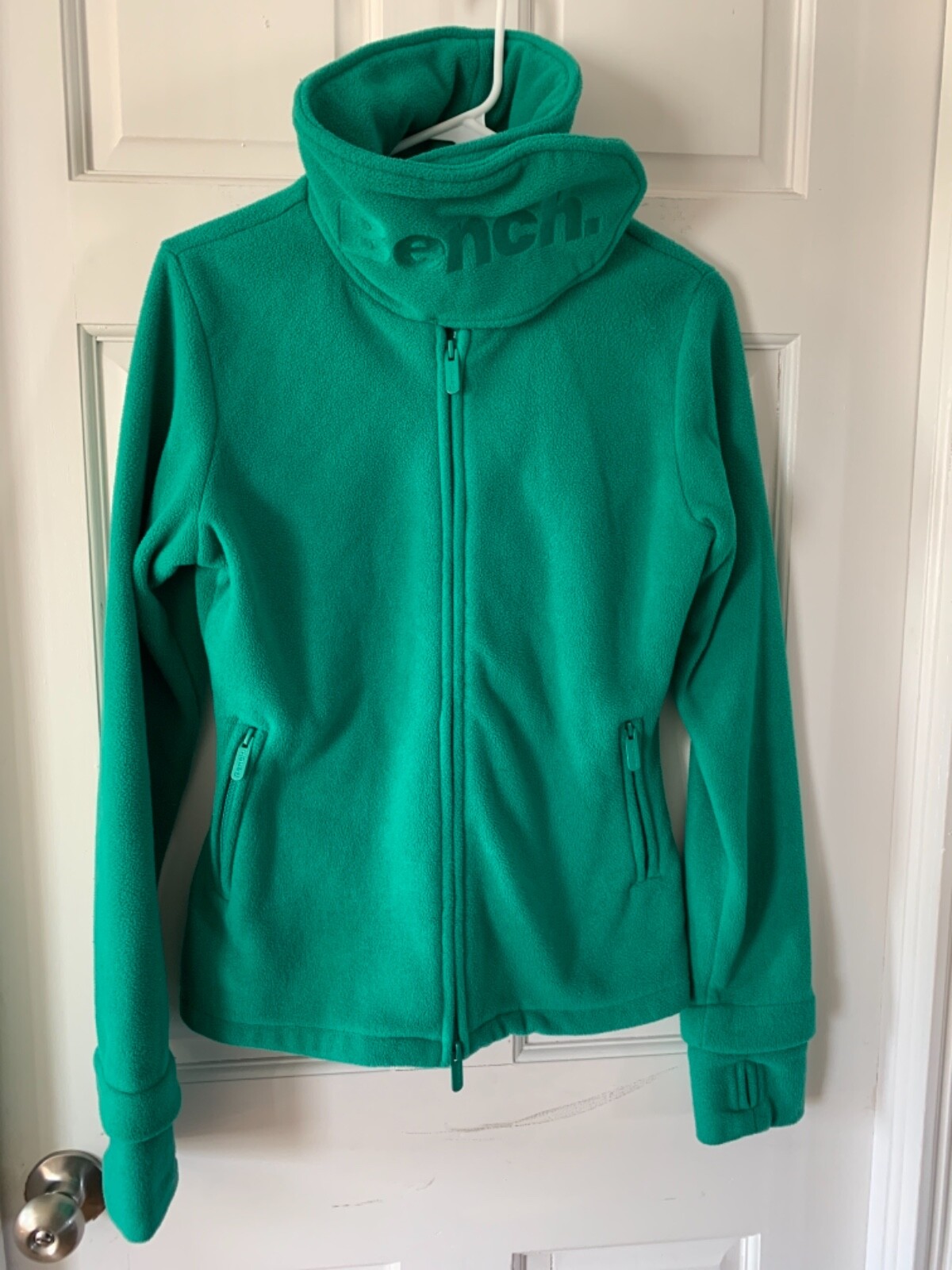 BENCH green Fleece Jacket w/ Funnel 