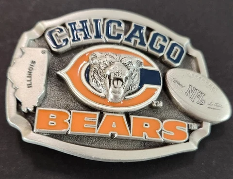 Belt Buckle Chicago Bears 1996 NFL Football Cover