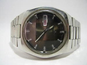 Seiko DX Automatic Day Date Watch 6106-8719 Faceted Crystal Brown Dial - Picture 1 of 16