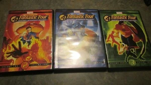 Fantastic Four 4 Worlds Greatest Heroes Volume 1 & 2 and 3 DVDs - Picture 1 of 3
