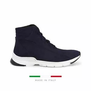 Sparco Monza-Lesmo Blue Shoes Sneakers in Suede - Picture 1 of 5