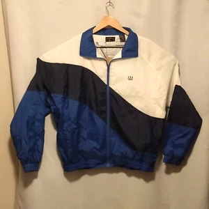JC Penney Windbreaker Herren XL USA Olympia Colorblock 90er 80er - Bild 1 von 6