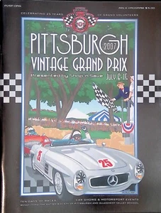 Pittsburgh Vintage Grand Prix Race Program 2007 Marquee Mercedes Benz - Imagen 1 de 1
