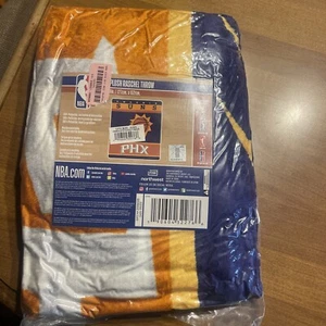 NBA Officially Licensed Phoenix Suns 50" X 60" PHX Plush Blanket Sealed New Nwt - Picture 1 of 4