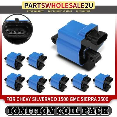 Bobina de encendido azul 8 piezas para chasis personalizado Workhorse Chevrolet Cadillac Isuzu Foto 1 de 4