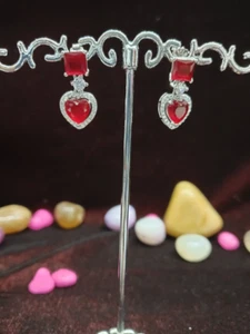 Handcrafted Dangle Earrings - 925 Sterling Silver, CZ, and Pearl - Picture 1 of 9
