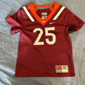 Toddler Nike #25 Maroon Virginia Tech Hokies Untouchable Football Jersey 4T EUC! - Picture 1 of 6