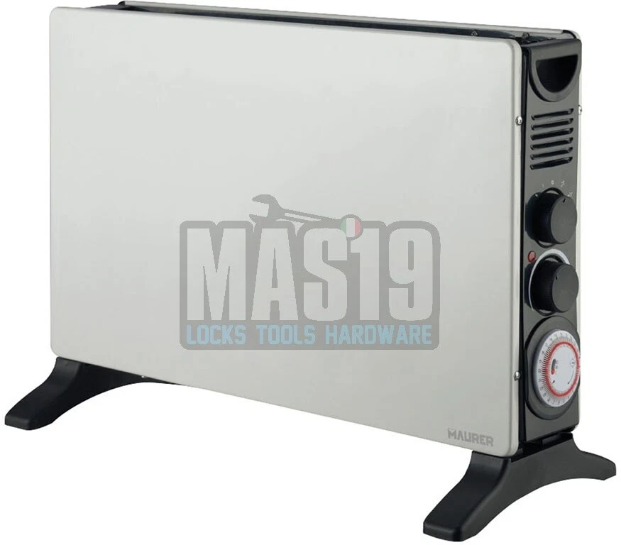 TERMOCONVETTORE A PAVIMENTO TURBO + TIMER MAURER AROR - Immagine 1 di 1