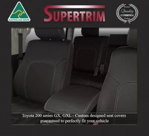 Premium neoprene Front FB MP+Rear seat covers fit Toyota Landcruiser 200 series - Picture 1 of 12