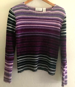 Dana Buchman Sweater Women's WOOL Long Sleeve MEDIUM Purple/Plum NICE SHAPE - Bild 1 von 5