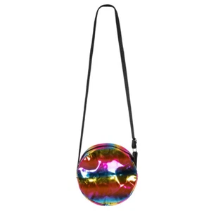 Tasche Holo Regenbogen Schultertasche bunt holo Karneval Fasching Kostümzubehör - Bild 1 von 2