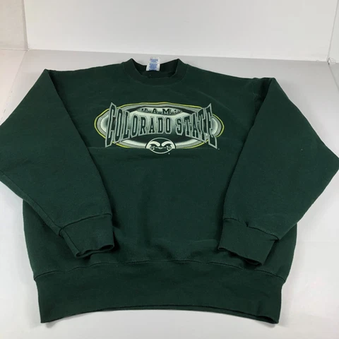 VTG Pro Player Colorado State Rams Sweatshirt Adult Extra Large Green Crewneck Cover