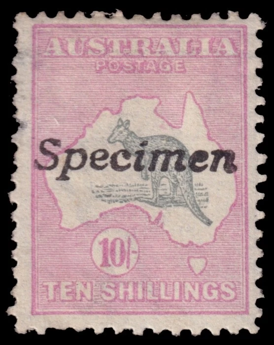 Australia Scott 55 Espécimen, Rosa y Gris (1917) Como Nuevo H F-VF, CV $650.00 M Foto 1 de 1