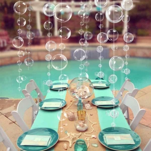 under the Sea Party Decorations White Bubble Garlands Little Mermaid Birthday... - Picture 1 of 1