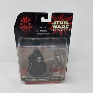 Figura de acción Star Wars Episodio I DARTH MAUL WITH SITH INFILTRATOR 2000 Hasbro - Imagen 1 de 6
