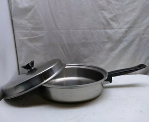 Padella per salsa Maxam inox 3 strati 10" padella mescolare pentola e coperchio USA - Foto 1 di 8