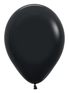 Sempertex Deluxe Black 11" Latex Balloons 100ct - Picture 1 of 1