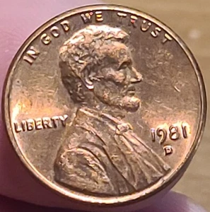 1981 D Lincoln Head Memorial penny Denver Proof Like Reverse Lower Die Crack  - Picture 1 of 3