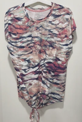 Camiseta deportiva Jones NY con corbata lateral transpirable suave elástica M 5084 Foto 1 de 2